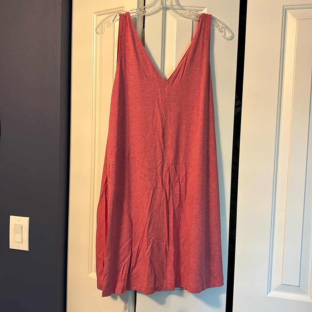 LOFT summer vneck dress with pockets!